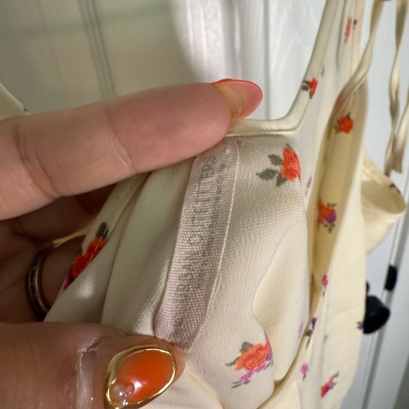 Urban Outfitters Floral Tie Strap Mini Dress – Size Small - Picture 3 of 4